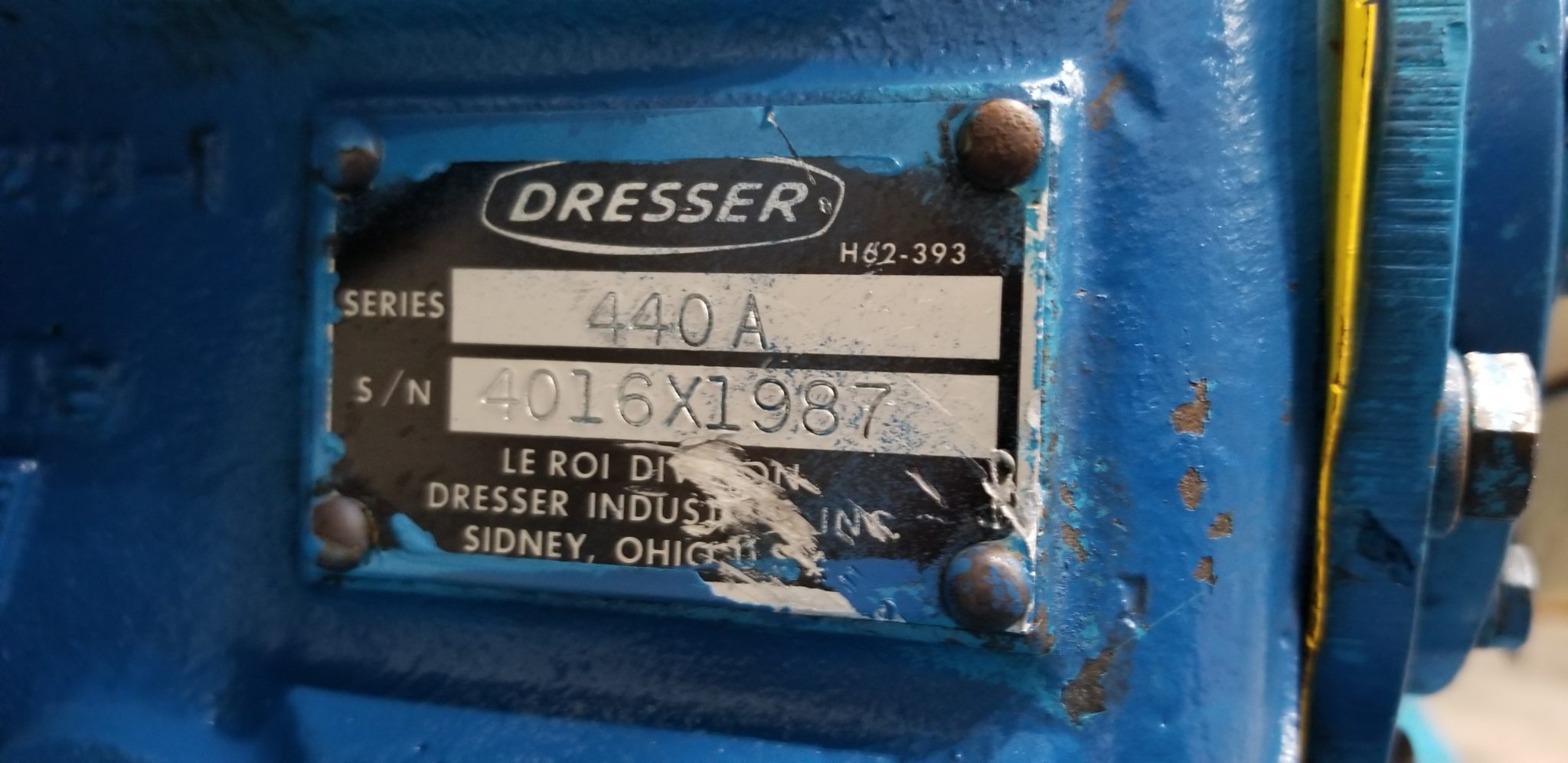 Dresser 7 5 Air Compressor Series 440a